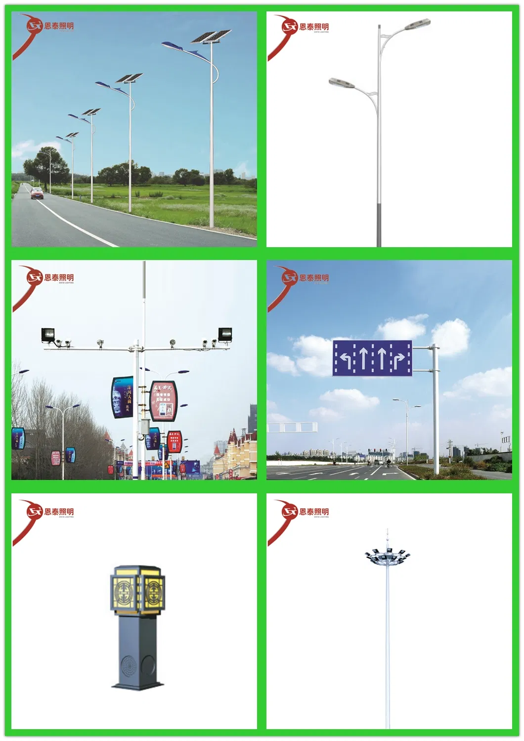Hot DIP Galvanized Customized Steel CCTV Camera Pole for Traffic Safety