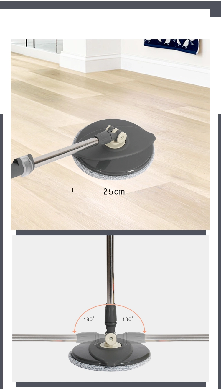 Long Telescopic Handle 360 Spin Plastic Mopper Floor Cleaning Mop