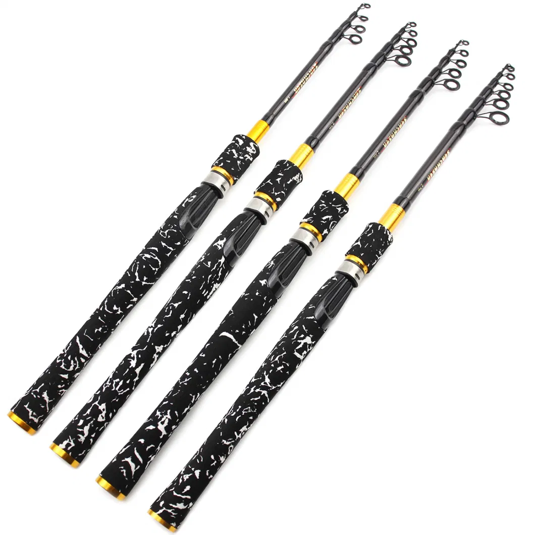 New 1.8m 2.1m 2.4m 2.7m Telescopic Lure Fishing Rod Spinning Casting Rod M Power Fast Portable Carbon Trout Rod Extended Handle Ci24269