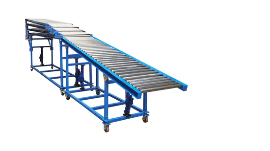Telescopic Gravity Unloading Roller Conveyor System
