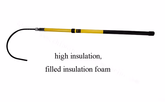 FRP Insulated Fiber Glass Lifesave Poles for Electric Safety Rod OEM