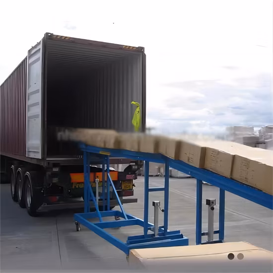 Telescopic Gravity Unloading Roller Conveyor System